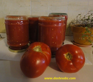 یک روش جالب برای کنسرو کردن گوجه !